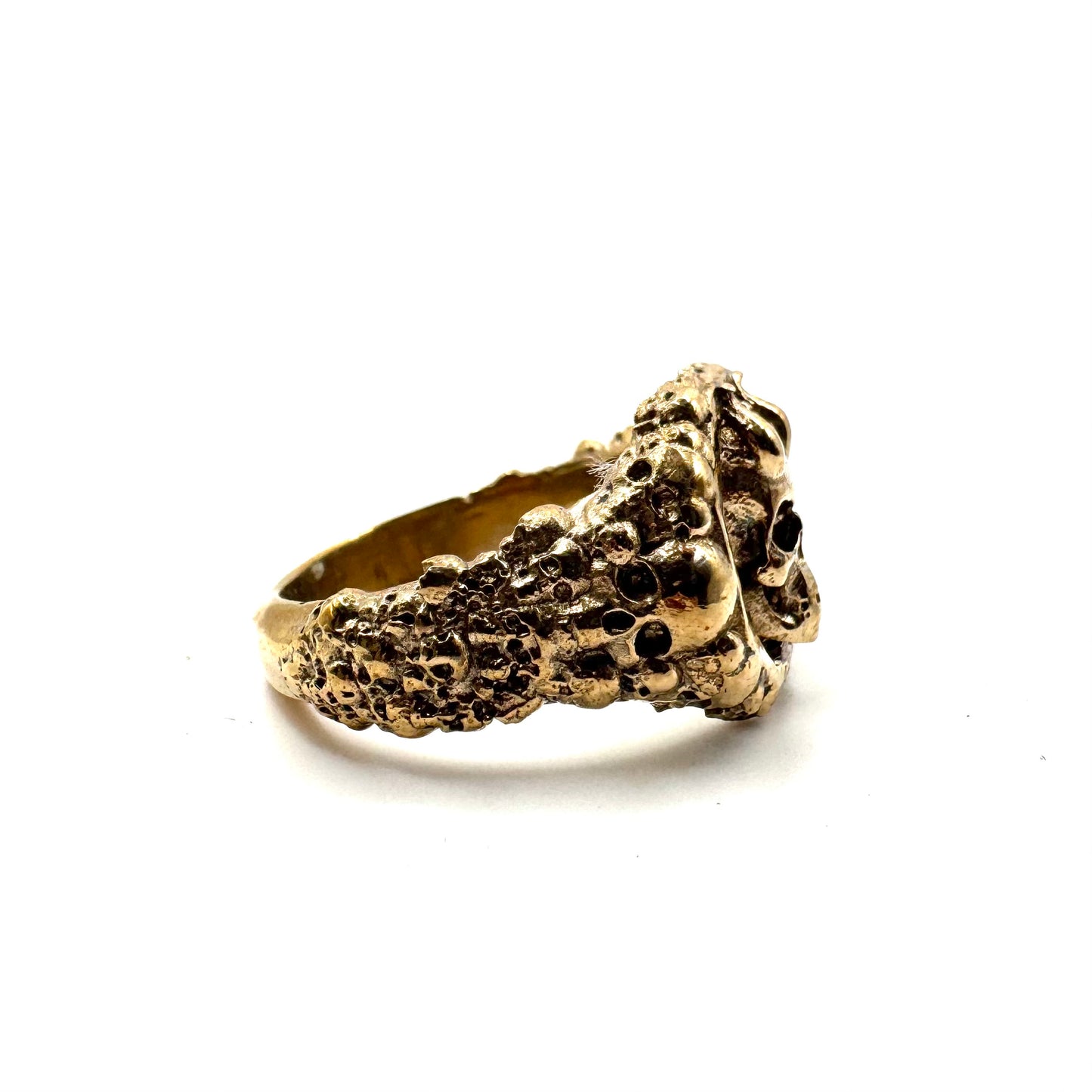 Lurking Lich Skull Ring Skull Ring Bronze