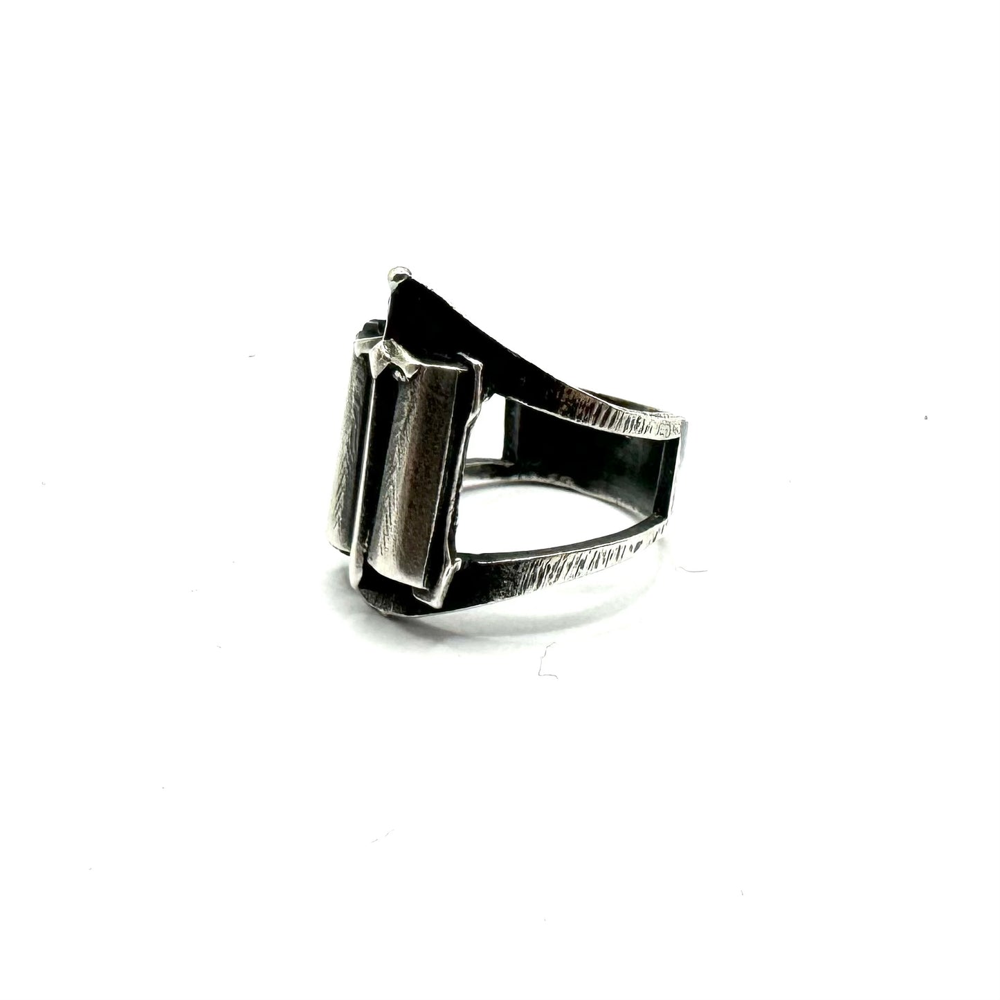 Midi Shadowblade Grimoire Ring In Sterling Silver