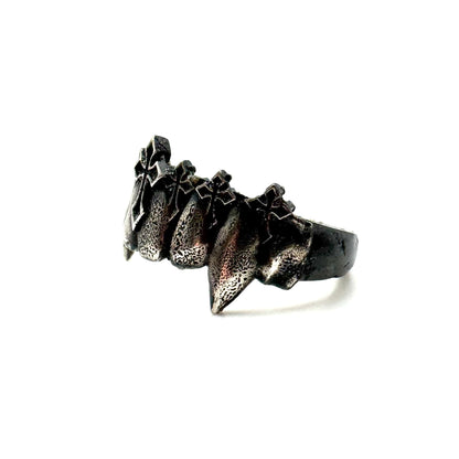 Vampire Fang Ring in Sterling Silver