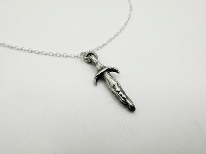 The Sword of Damocles Pendant in Sterling Silver