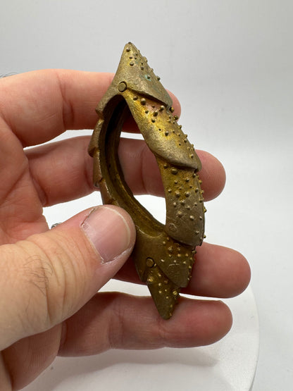 Bisect Bronze Brutalist Ring