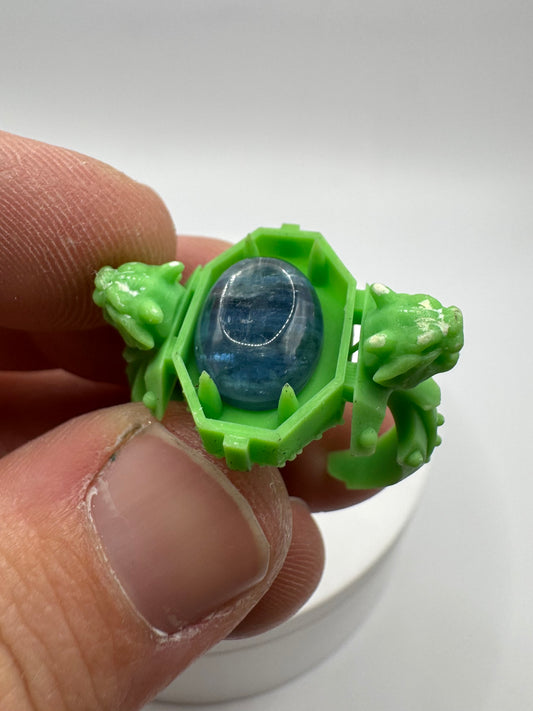 TO BE CAST - Sentinel Signet Ring With Kyanite In sterling Silver