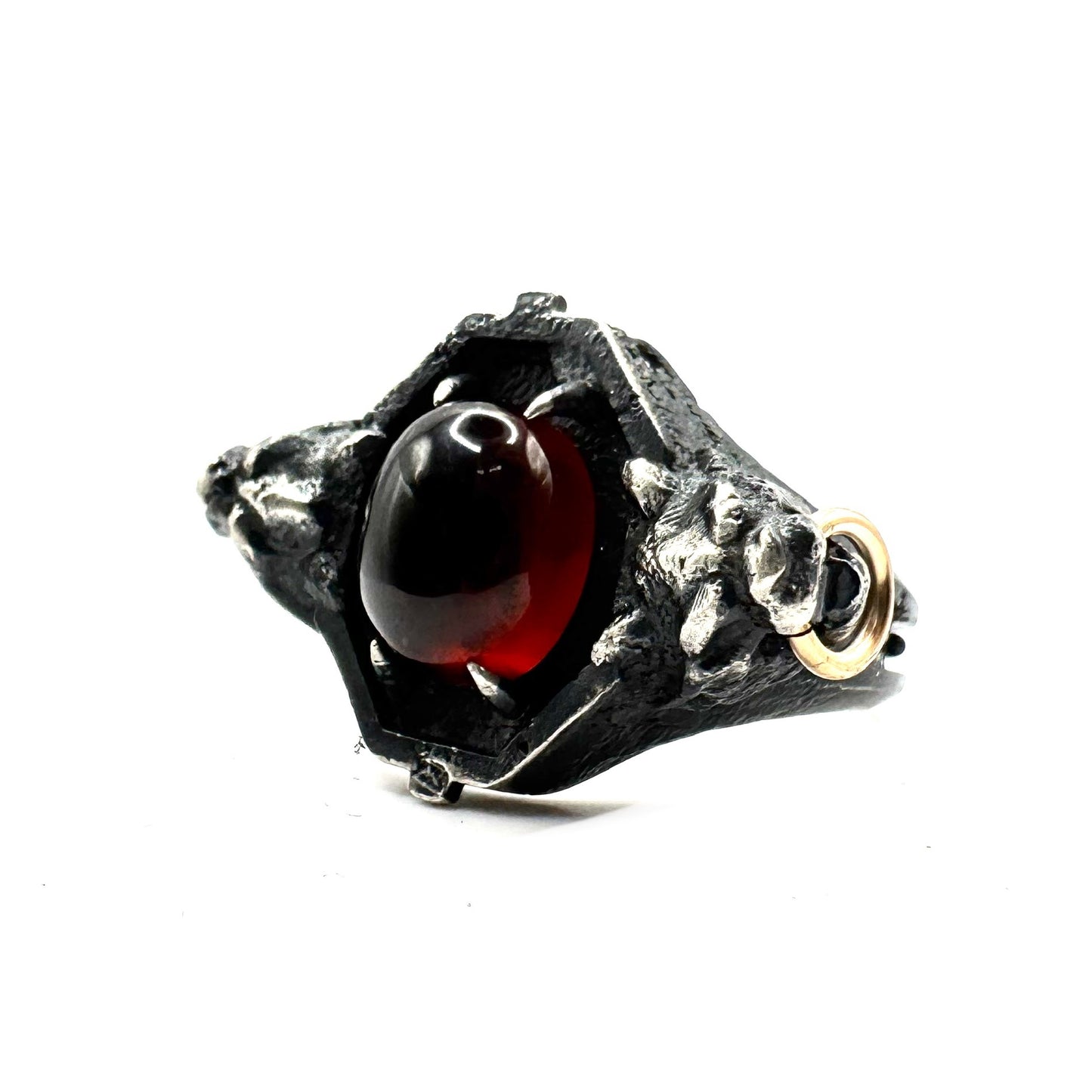 Garnet Sanctum Ring in Sterling Silver