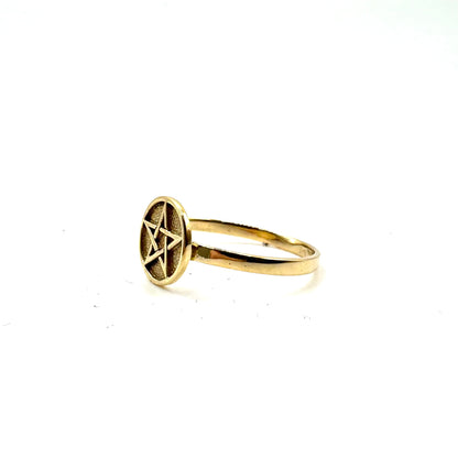 Modern Ring in Bronze