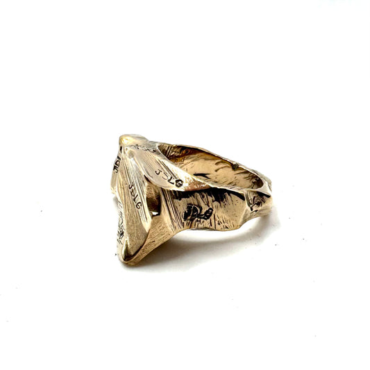 Modern Ring in Bronze