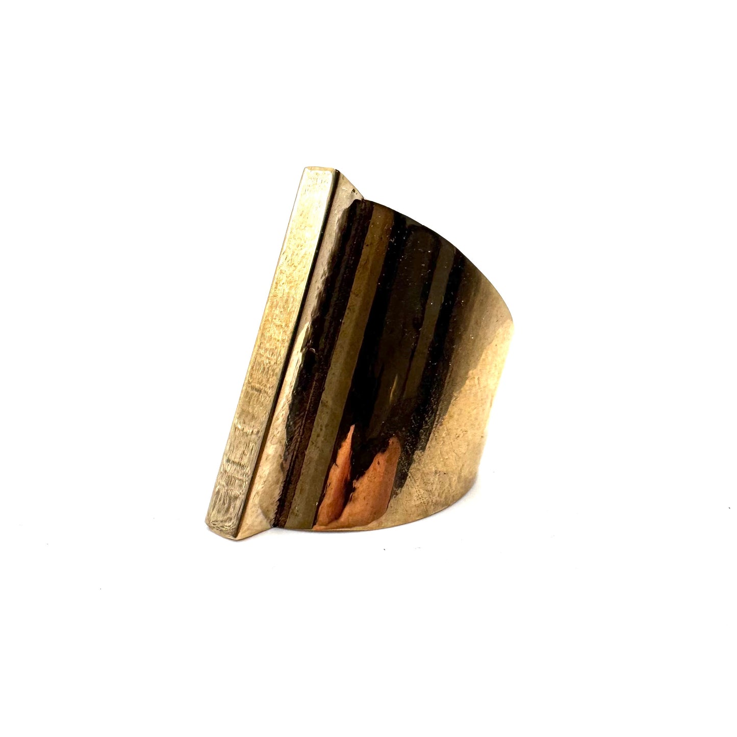 Mono Ring in Bronze Brutalist