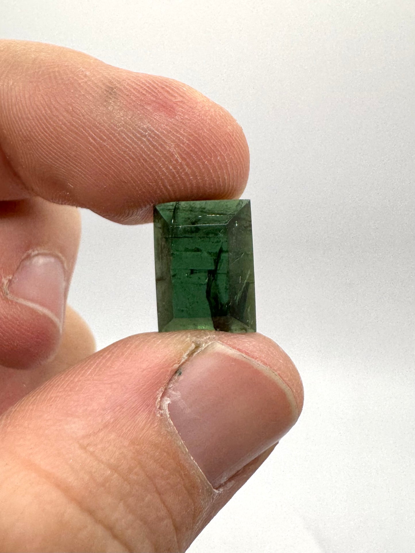 TO BE CAST - Brutalist Ring With Tourmaline In sterling Silver