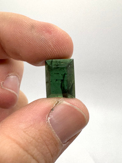 TO BE CAST - Brutalist Ring With Tourmaline In sterling Silver