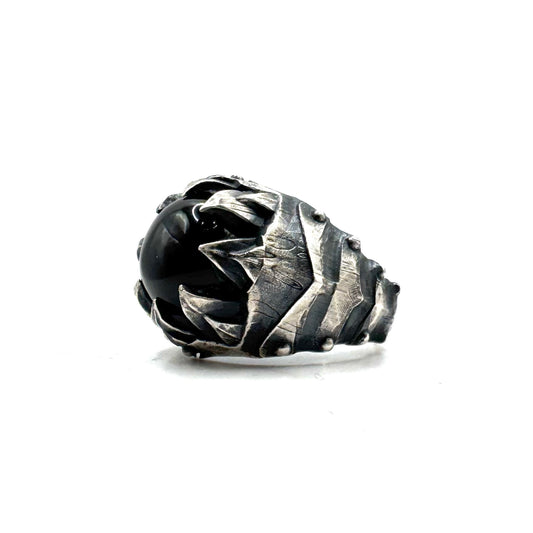 PREORDER - Wraith Ring With Black Onyx In Sterling SIlver