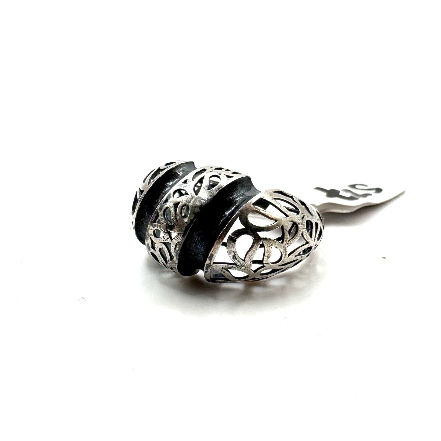 Geometric Ring In Sterling Silver