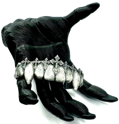 Vampire Fang Cuff in Sterling Silver