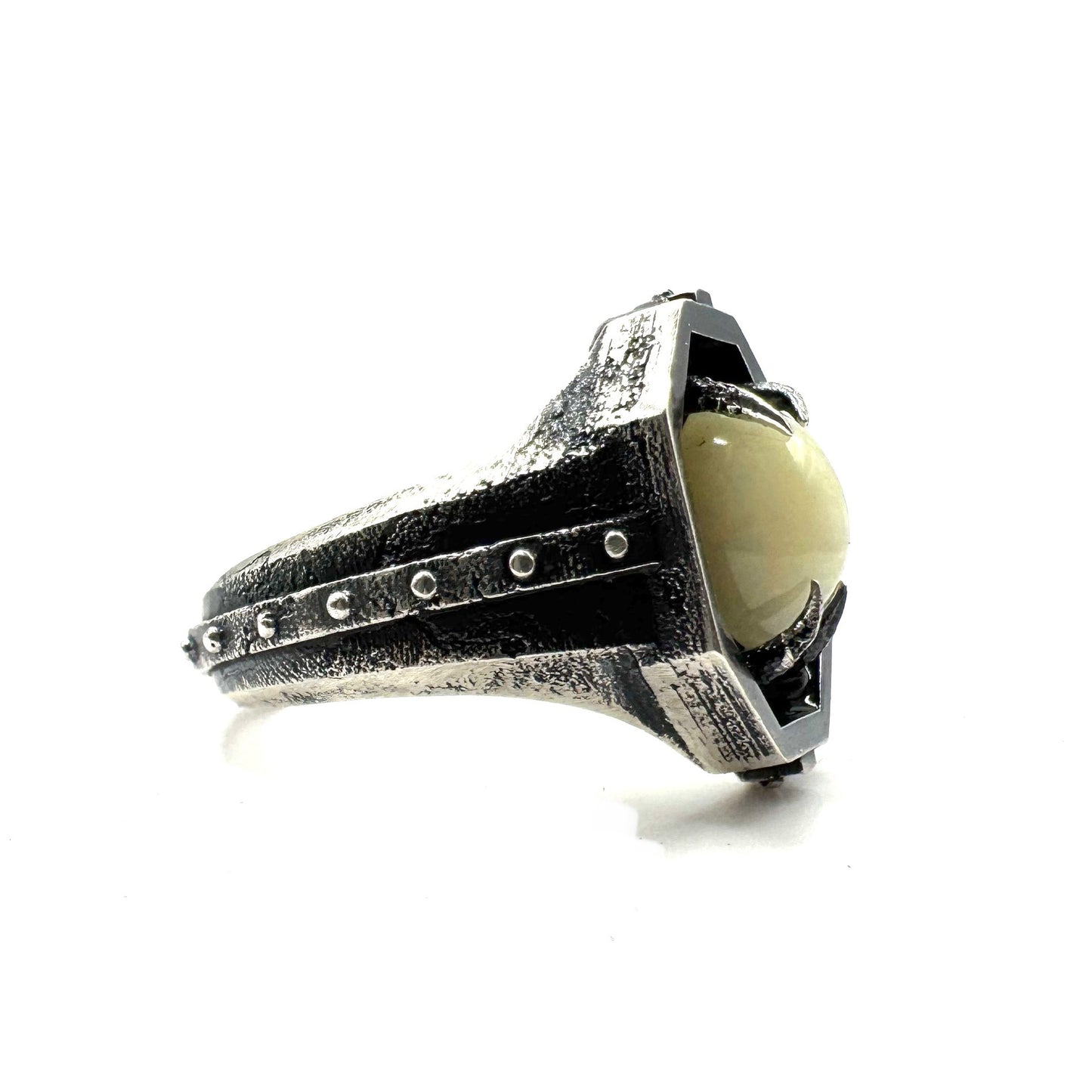 Citadel Ring With Opal in Sterling Silver