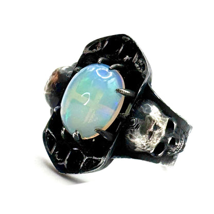 Ring of the Veil in Sterling Silver and Opal