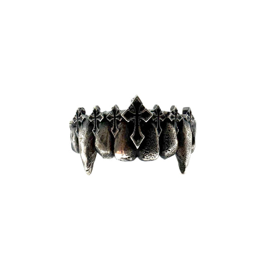 Vampire Fang Ring in Sterling Silver