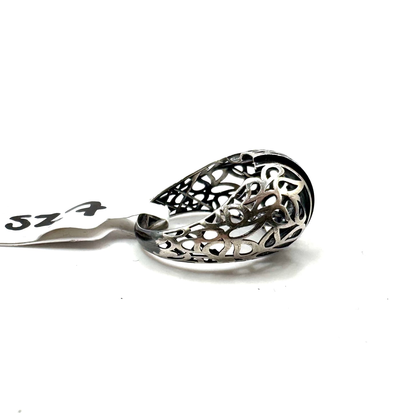 Geometric Ring In Sterling Silver