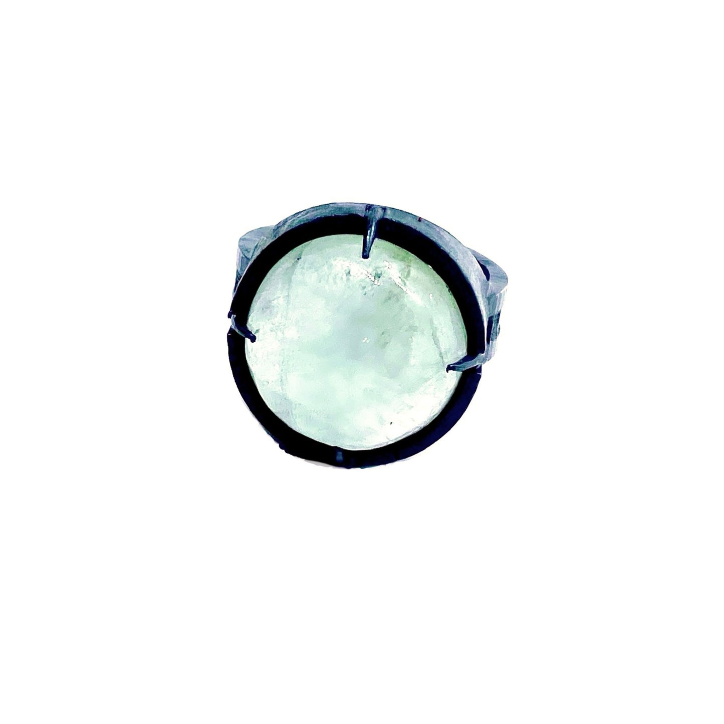 Dreamscape Aquamarine Brutalist Ring Sterling Silver