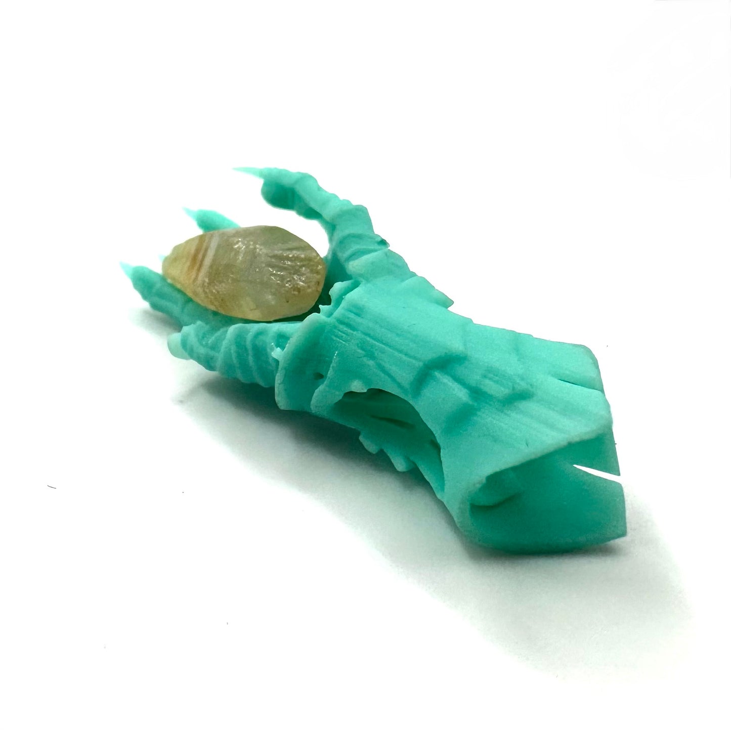 TO BE CAST -  Abaddon Smaller Pendant In sterling Silver And Yellow Sapphire And Black Onyx