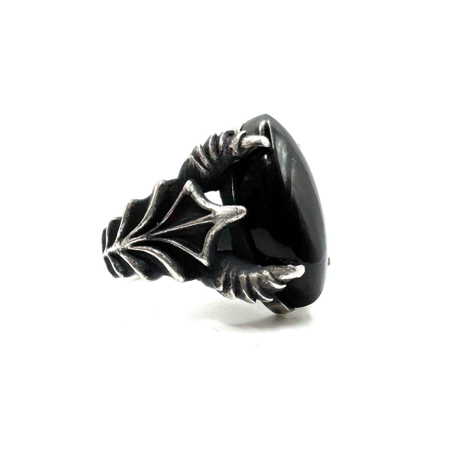 PREORDER - Abaddon Ring With Black Onyx In Sterling SIlver