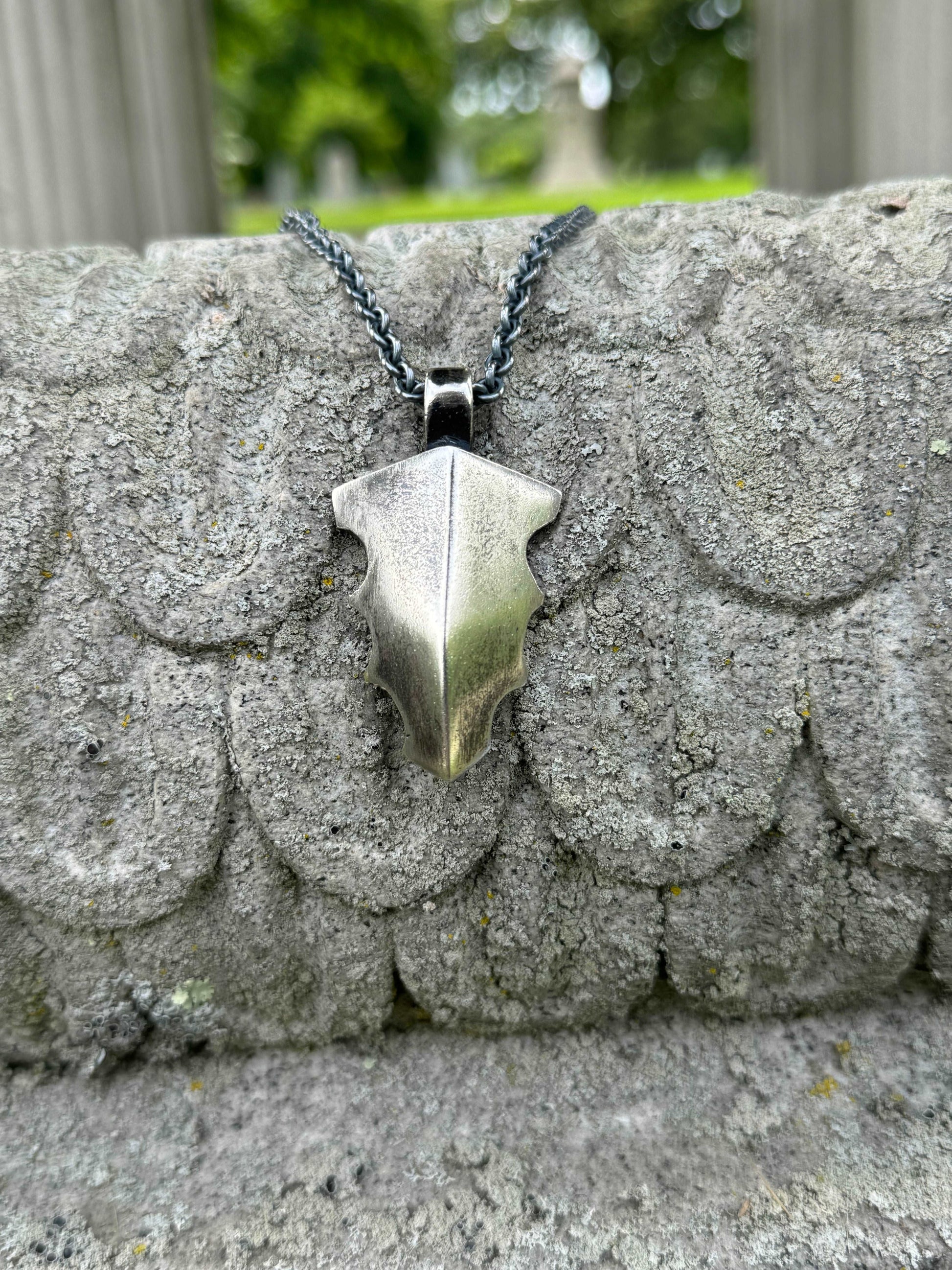 Shield of the Ancients Necklace in Sterling Silver