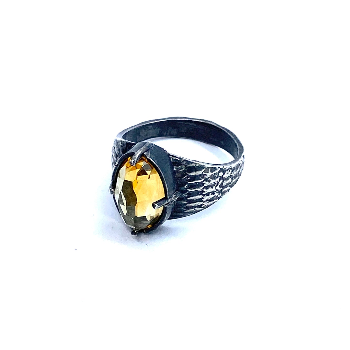 Serpent’s Eye with Citrine in Sterling Silver