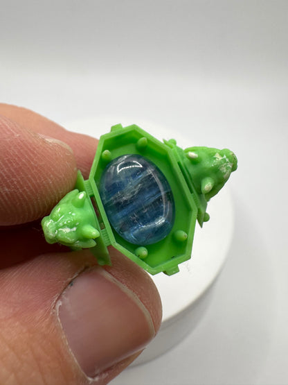 TO BE CAST - Sentinel Signet Ring With Kyanite In sterling Silver