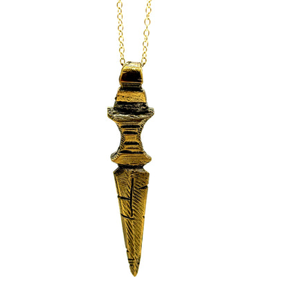 The Blade of Leonidas Necklace in Bronze