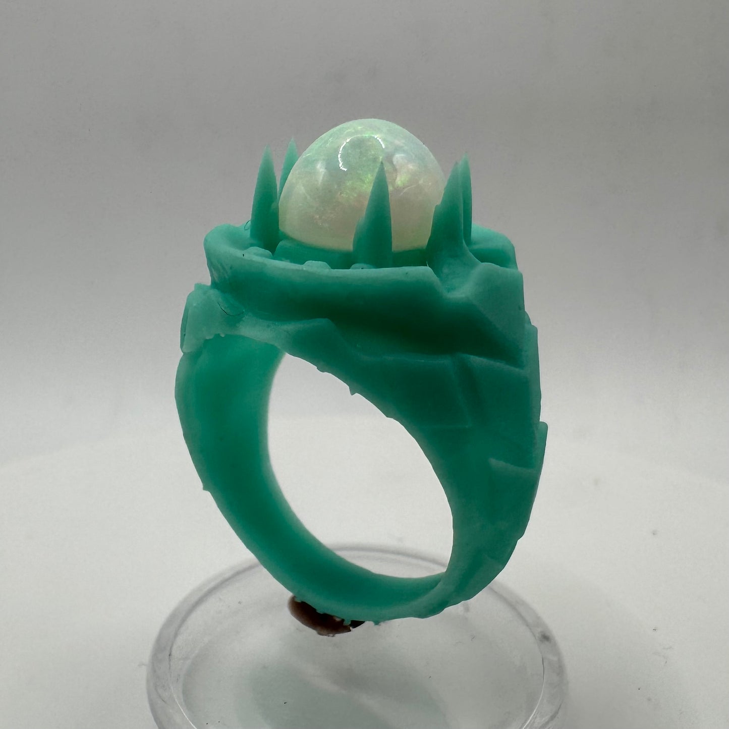 TO BE CAST - Medieval Fantasy Opal Ring In sterling Silver