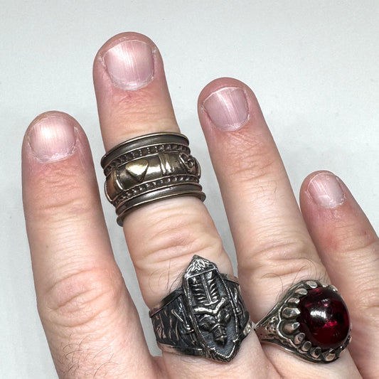 Crown Ring in Bronze