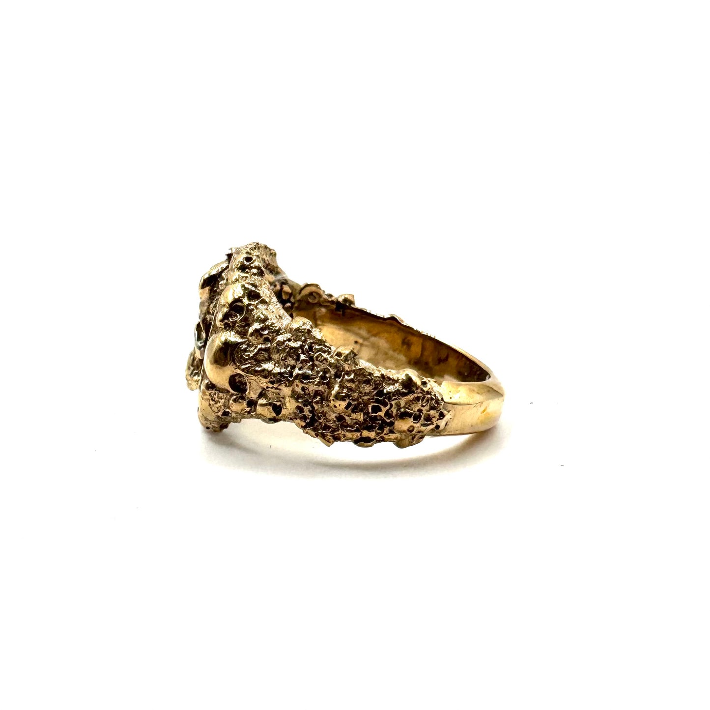 Lurking Lich Skull Ring Skull Ring Bronze