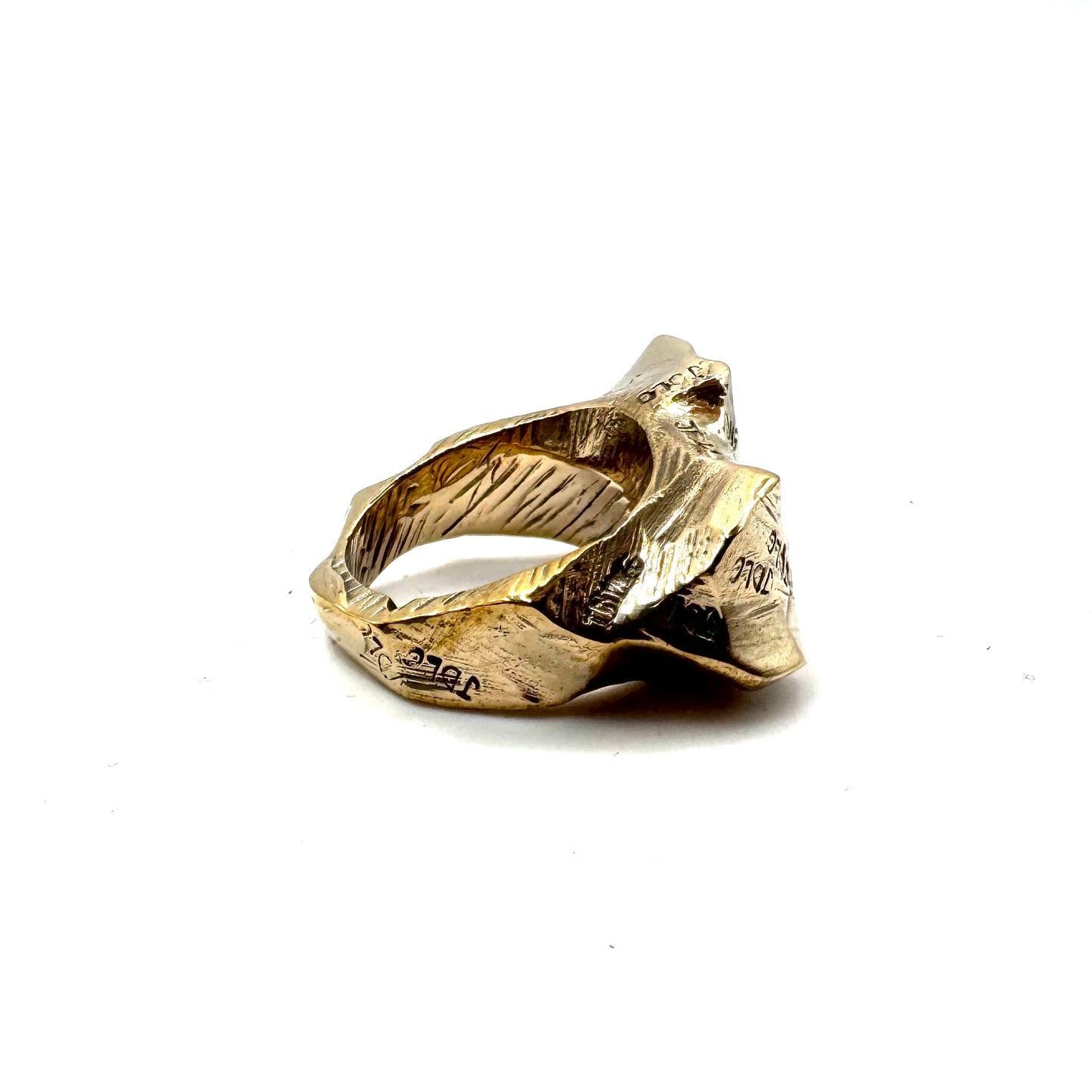Modern Ring in Bronze