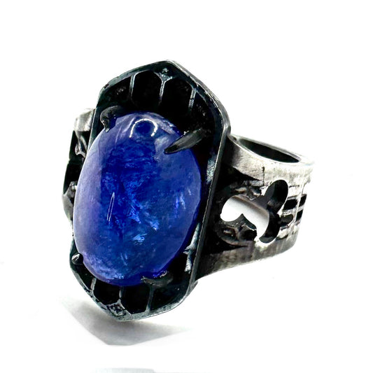 The Oracle Ring With Tanzanite in Sterling Silver