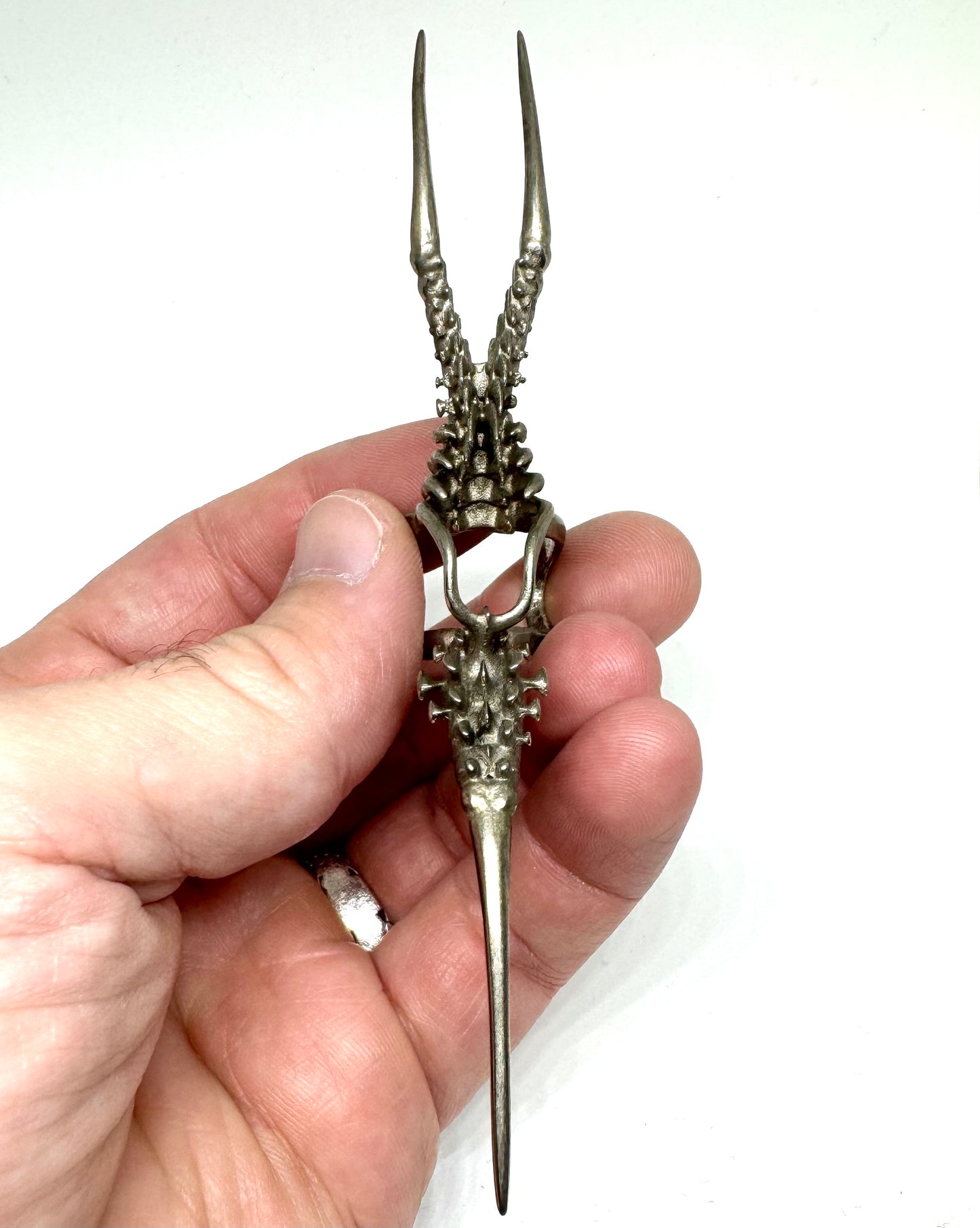 Spines Bronze Brutalist Ring