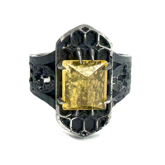 The Oracle Ring With Citrine in Sterling Silver