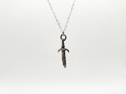 The Sword of Damocles Pendant in Sterling Silver