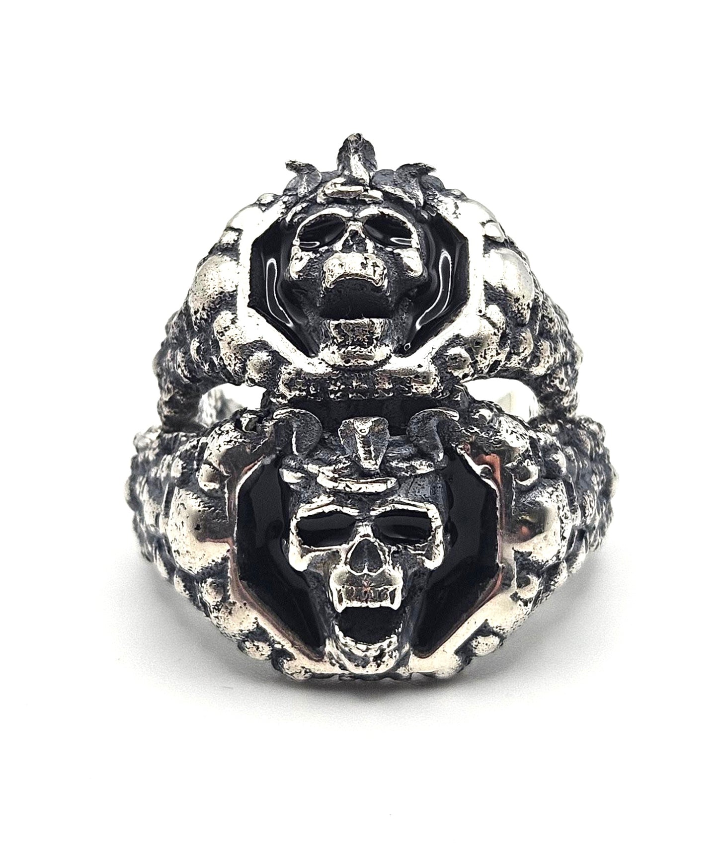 The Serpent’s King Ring In Sterling Silver