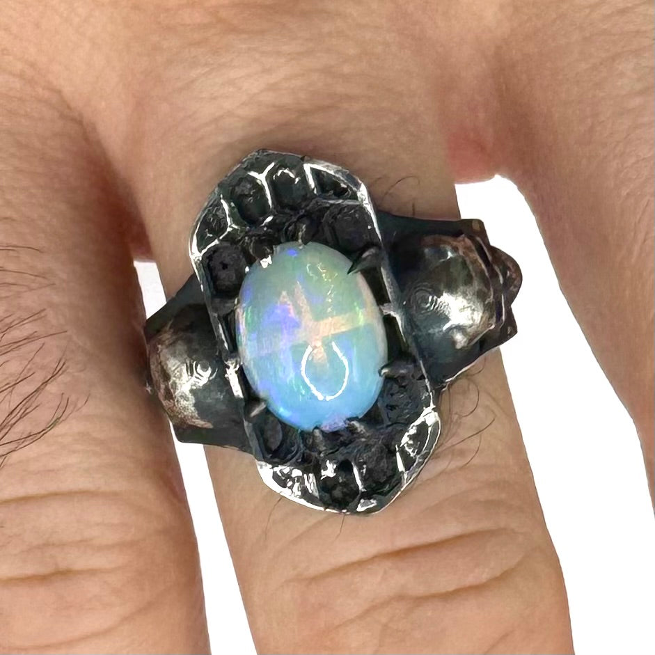 Ring of the Veil in Sterling Silver and Opal