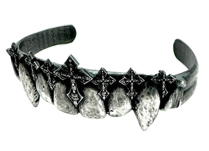 Vampire Fang Cuff in Sterling Silver