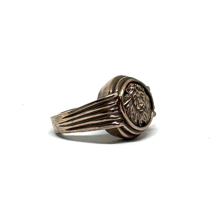 Lion Ring in Bronze