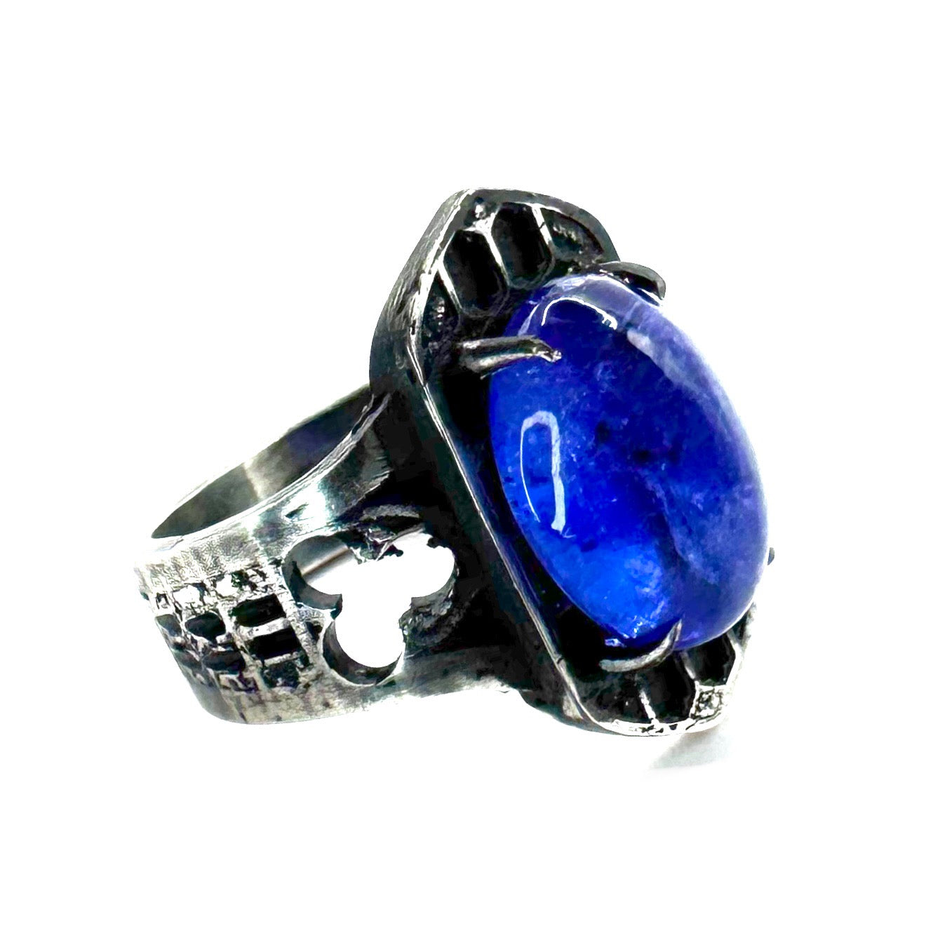 The Oracle Ring With Tanzanite in Sterling Silver