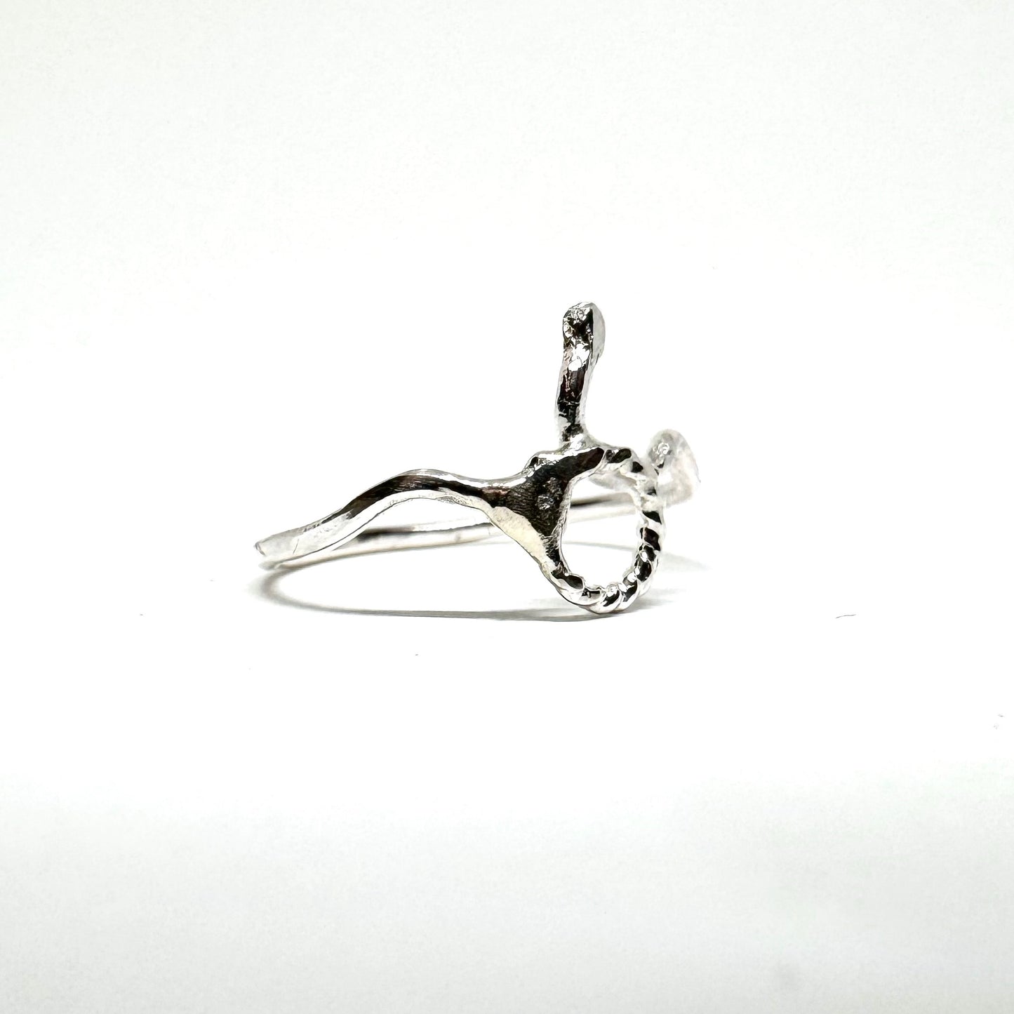 Snake Stacker in Sterling Silver