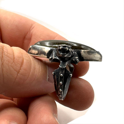 Citadel Ring With Talon Labradorite in Sterling Silver