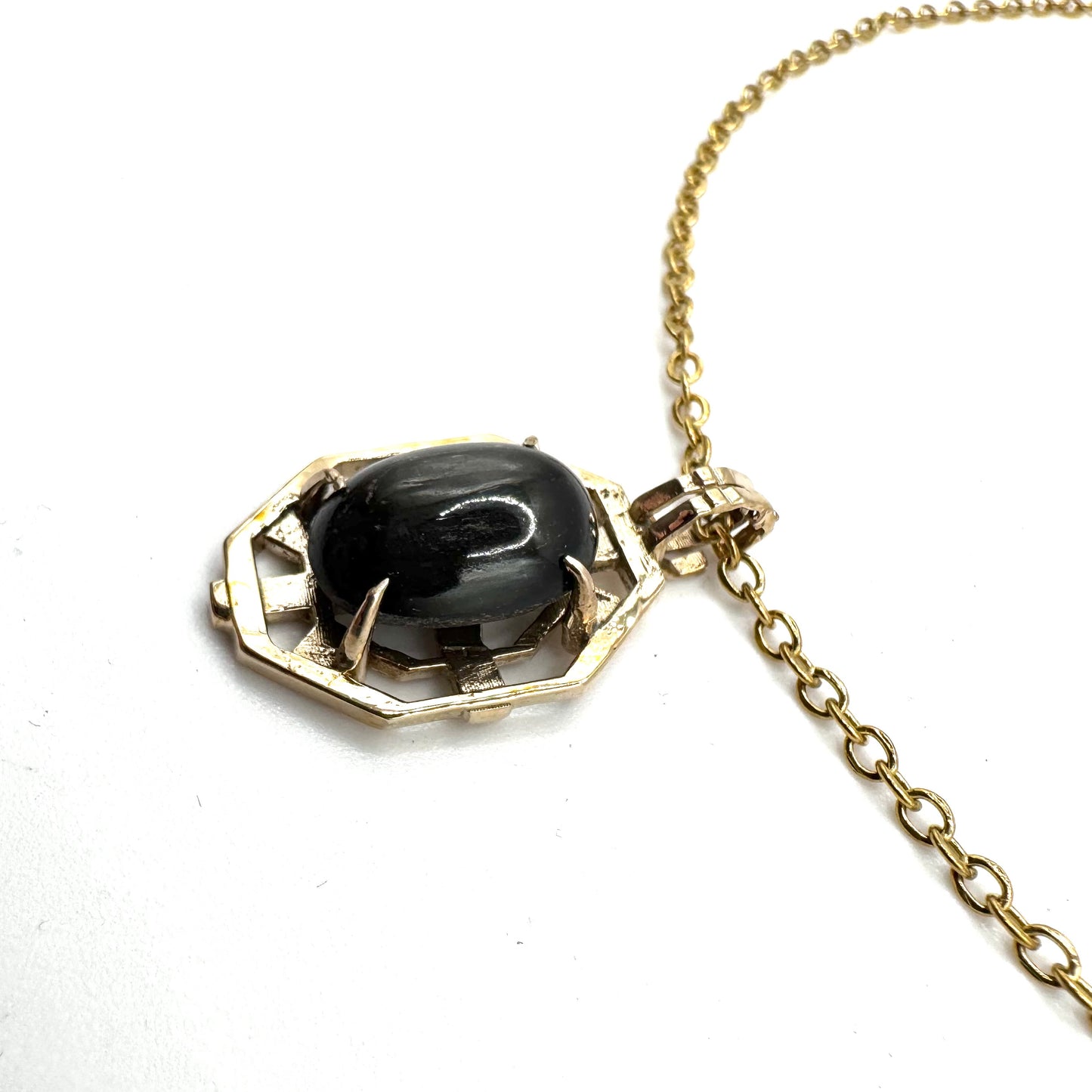 Sanctum Pendant In Black Star Diopside And Bronze