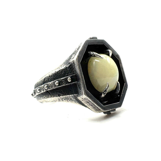 Citadel Ring With Opal in Sterling Silver