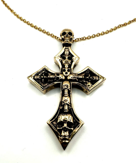 Cross of Fallen Necklace Bronze