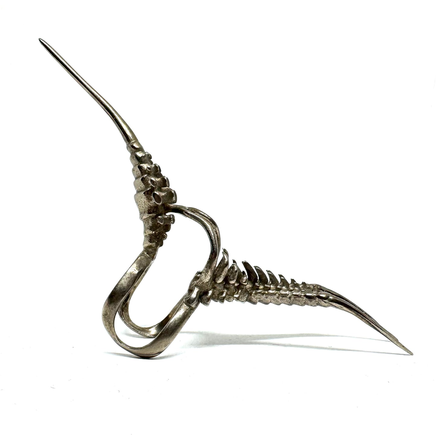 Spines Bronze Brutalist Ring