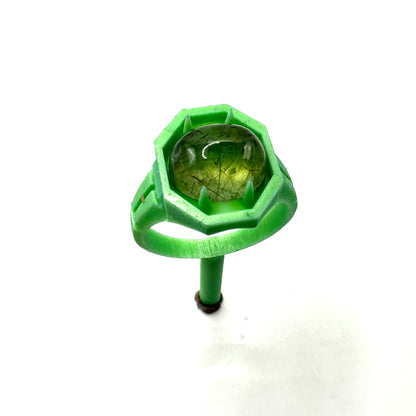 TO BE CAST - Sanctum Signet Ring With Prehnite In sterling Silver