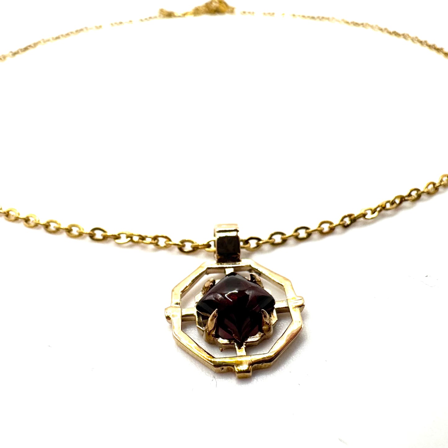 Sanctum Pendant In Garnet And Bronze
