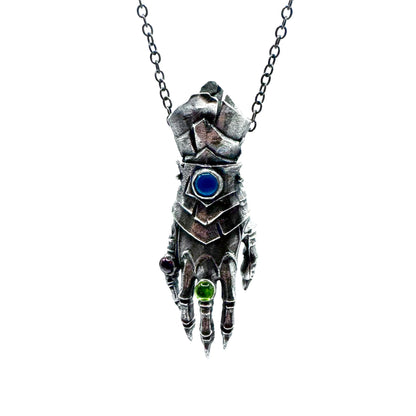 The Abaddon Hand Pendant in Sterling Silver