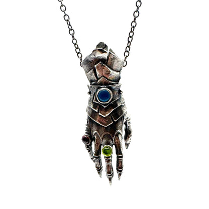 The Abaddon Hand Pendant in Sterling Silver