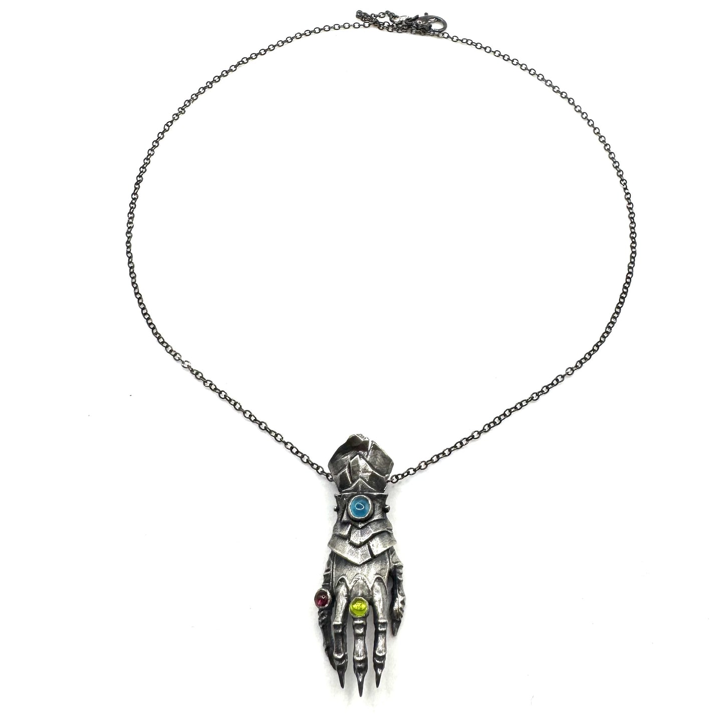 The Abaddon Hand Pendant in Sterling Silver